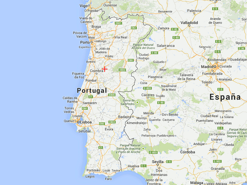 Map of Portugal